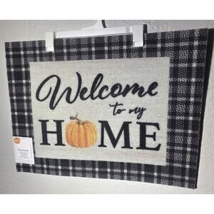 New Welcome To My Home Door Mat 18"x24" Water Absorbent. Fade Resistent